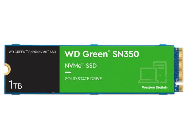 Unidad de Estado Sólido Western Digital Green SN350 de 1TB, 3200 MB/s Lectura, M.2 NVMe PCIe 3.0.