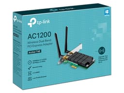 Tarjeta de Red Inalámbrica TP-Link Archer T4E de Doble banda 2.4GHz y 5GHz, hasta 867Mbps, PCI Express. - imagen 2