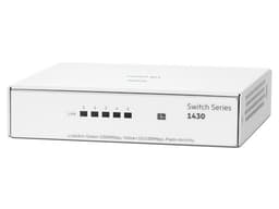 Switch HPE Aruba Networking Instant On 1430, 5 Puertos RJ-45 10/100/1000 Mbps, Color Blanco. - imagen 1