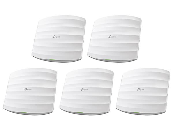 Kit de 5 Puntos de Acceso TP-Link Omada Wi-Fi 5 con Doble Banda, MU-MIMO, PoE af y PoE Pasivo.