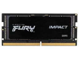 Memoria SODIMM Kingston FURY Impact, DDR5 PC5-44800 (5600MHz), Non-ECC, CL40, 16GB, Color Negro. - imagen 1