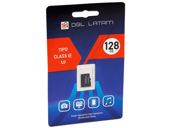 Memoria DGL Latam MicroSDXC UHS-I U3 de 128GB, Clase 10.