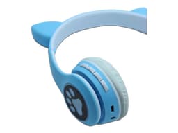 Audifonos de Diadema Highlink Cat, Bluetooth. Color Azul - imagen 3