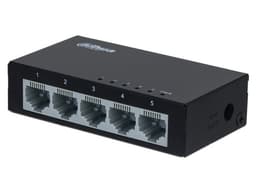 Switch para Escritorio Dahua DH-PFS3005-5ET-V2, 5 Puertos RJ-45 10/100 Mbps, Color Negro. - imagen 1